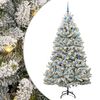 vidaXL Mākslīgā Ziemassvētku eglīte 210 cm 300 LED Silti balts