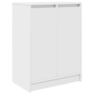 vidaXL apavu skapītis, balts, 57x34x76 cm, inženierijas koks