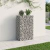 vidaXL Gabions pacelta gulta Sudraba 90 x 50 x 150 cm Cinkots tērauds