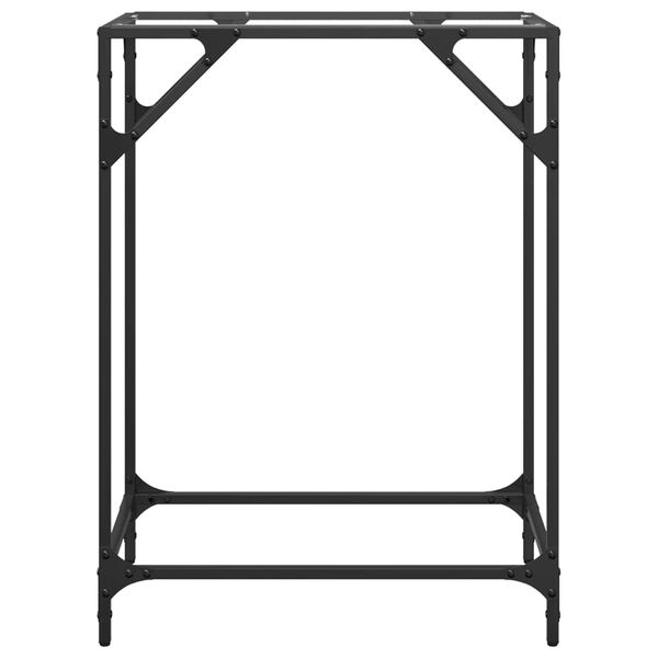 vidaXL konsoles galdiņ&scaron;, 60x35x81 cm, caurspīdīgs, rūdīts stikls