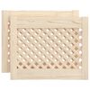 vidaXL skapja durvis, līstī&scaron;u dizains, 2 gab., 49,5x39,5 cm, priede