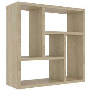 vidaXL sienas plaukts ozolkoka krāsa 45,1x16x45,1 cm inženierijas koks