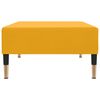 vidaXL divvietīga dīvāngulta ar kājsoliņu, dzeltens samts