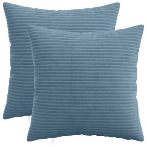 vidaXL Spilvenu pārvalks 2 pcs HEERLEN Zila 30 x 30 cm kordurojs