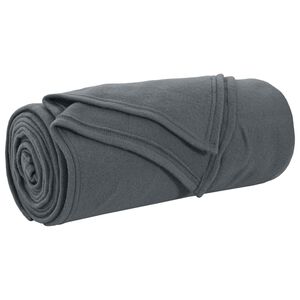 vidaXL Mest segu Tum&scaron;i pelēka 170 x 130 cm 0.33 kg Flīss