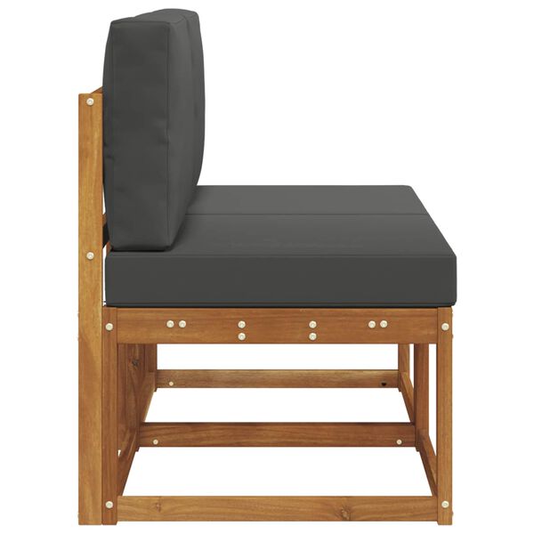 vidaXL 2 Gabals Āra vidējā dīvāns Cietā akācijas koks