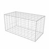 vidaXL gabions, cinkots tērauds, 100x50x50 cm