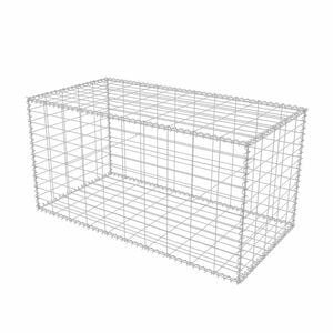 vidaXL gabions, cinkots tērauds, 100x50x50 cm