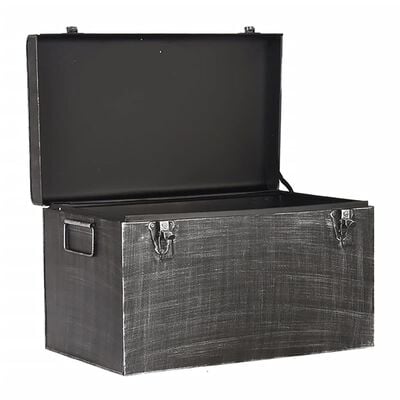 LABEL51 uzglabāšanas kaste Vintage, 60x40x35 cm, XL, antīki melna