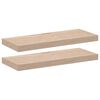 vidaXL sienas plaukti, 2 gab., 60x23,5x4 cm, inženierijas koks