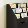 vidaXL Bērnu grāmatplaukts Melna 60 x 29,5 x 69 cm Inženierijas koks