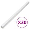vidaXL kabeļu kanāli, 33x33 mm, 30 m, PVC