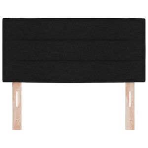 vidaXL LED gultas galva ar LED sloksnēm Melns 80 cm audums