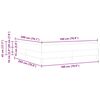 vidaXL Gultas rāmis ar matraci Pelēka 180 x 200 cm audums
