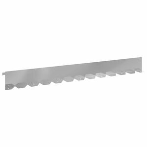 vidaXL Zāliena Apmale 10 gab. 102 x 10 x 4 cm Tērauds Sudraba