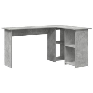 vidaXL Galds Betona pelēks 142 x 102 x 73 cm Inženierijas koks