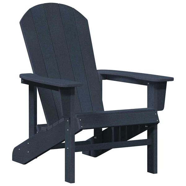 vidaXL Adirondack krēsls Tumši zils 74 x 82 x 92cm HDPE
