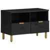 vidaXL TV plaukts, melns, 70x33x46 cm, inženierijas koks