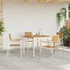vidaXL Āra ēdamistabas komplekts 5 pcs Brūna Ciets tek&scaron;a koks