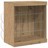 vidaXL LED sānu galds Artisānā ozols 60,5 x 37 x 67 cm