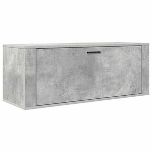 vidaXL sienas apavu skapītis, pelēks, 100x35x38 cm, inženierijas koks