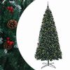 vidaXL Mākslīgā Ziemassvētku egle ar eņģēm un bumbiņām 500 cm 900 LED