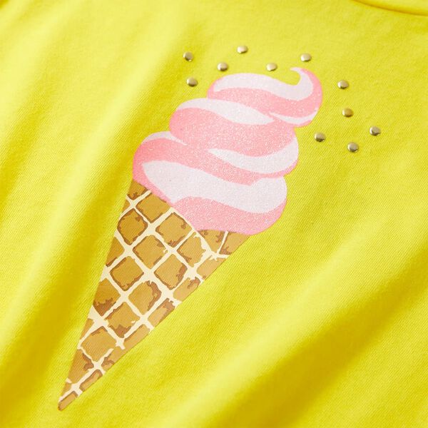 Bērnu T-krekls, dzeltens, 92