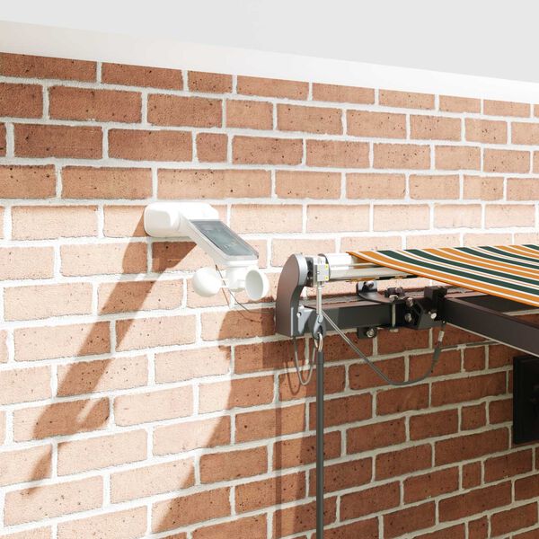 vidaXL Pārsega audums ar Zaļa un dzeltena 450 &times; 350 cm Poliesters