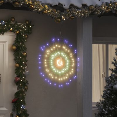 vidaXL Ziemassvētku dekorācijas, 4 gab., 140 LED, krāsainas, 17 cm