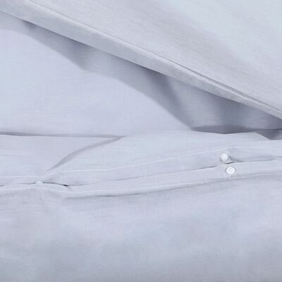 vidaXL gultasveļas komplekts, pelēks, 260x220 cm, mikrošķiedra