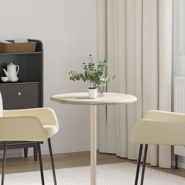 vidaXL galda virsma, &Oslash;60x2,5 cm, pelēks marmors