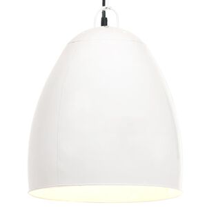 vidaXL griestu lampa, industriāls dizains, balta, 25 W, 42 cm, E27