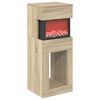 vidaXL Elektriskais kamīns Sonoma 35 x 30 x 86 cm Inženierijas koks