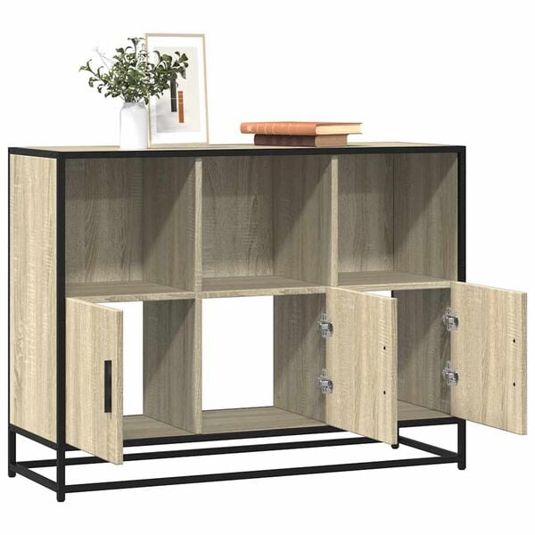 vidaXL bufete Sonoma Ozols 100x35x76 cm Engineered Wood