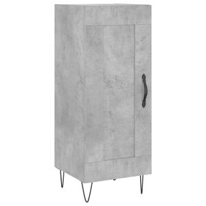 vidaXL kumode, betona pelēka, 34,5x34x90 cm, inženierijas koks