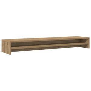 vidaXL monitora statīvs, amatniecisks ozols, 100x24x13 cm, inženierkoks