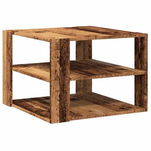 vidaXL kafijas galdiņ&scaron; Old Wood 58x58x40 cm Engineered Wood