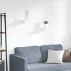 vidaXL sienas plaukti, 2 gab., balti, 23x23,5x3,8 cm, MDF