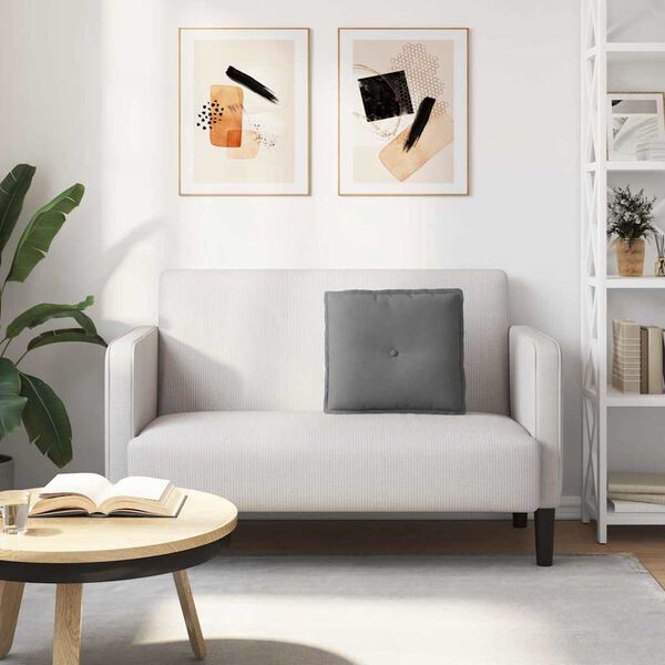 vidaXL Atpakaļ spilvens Tumši pelēks 50 x 45 cm Mikrofibra