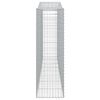 vidaXL arkveida gabiona grozi, 15gb., 400x50x160/180cm, cinkota dzelzs