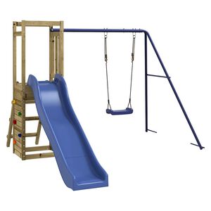 vidaXL āra rotaļu laukums, impregnēts priedes koks