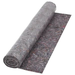 vidaXL grīdas pārklājs, 50 m, 180 g/m&sup2;, neslīdo&scaron;s, pelēks
