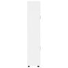 vidaXL Augstais skapītis ar plauktu FLORIN Augsta spīduma baltā krāsa