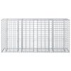 vidaXL Gabions pacelta gulta Sudraba 170 x 50 x 80 cm Cinkots tērauds
