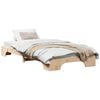 vidaXL Gultas rāmis Dabiska 75 x 190 cm Ciets priedes koks