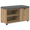 vidaXL Apavu sols ar spilvenu Artisan Ozols 80 x 38 x 46 cm