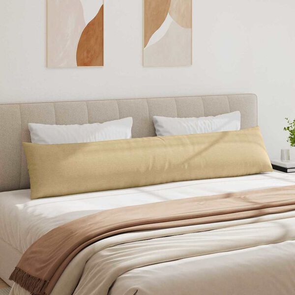 vidaXL Dīvāna spilveni 2 pcs Pelēki zaļa 200 x 40 cm Korduroja audums