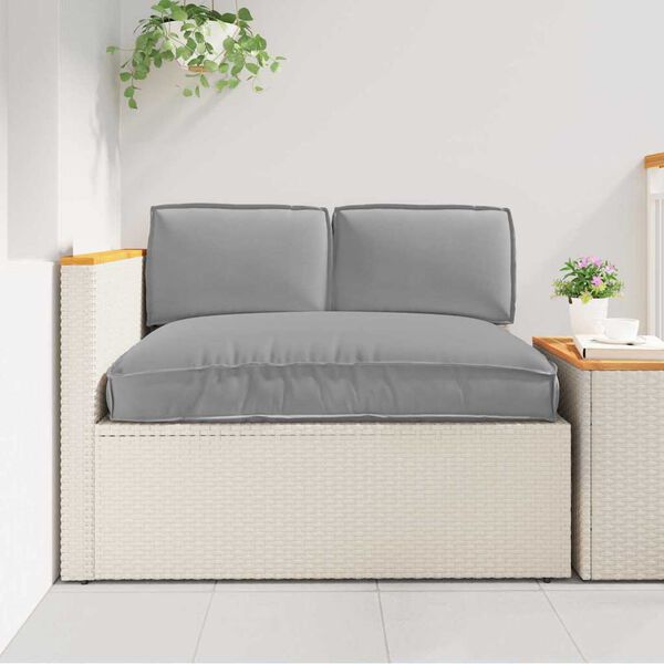 vidaXL Spilvenu komplekts 3 pcs Pelēka Oksforda audums