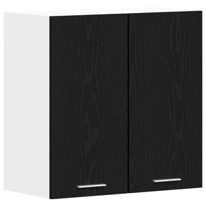 vidaXL Piekarams skapītis Lyon Melns ozolkoks 60 x 31 x 60 cm