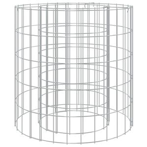 vidaXL gabiona siena ugunskuram, &Oslash;50 cm, cinkota dzelzs